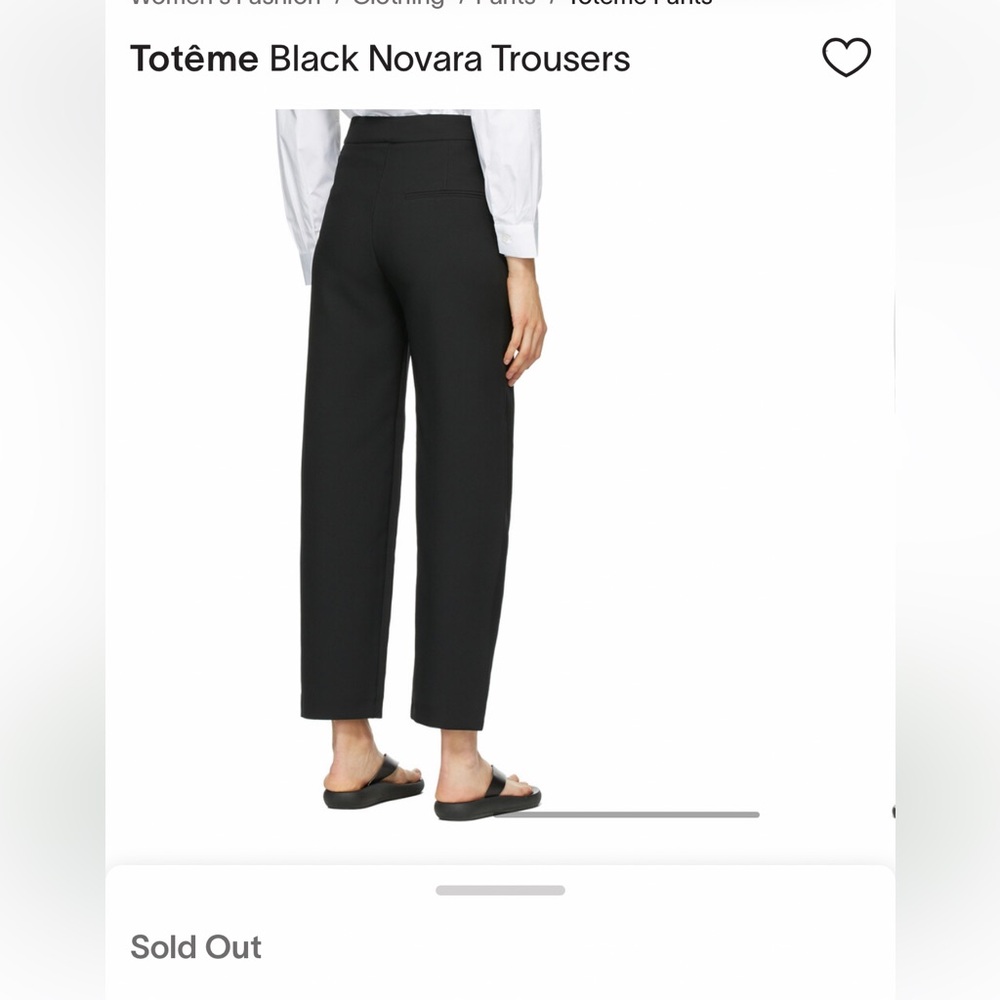 Totême Black Novara Trousers